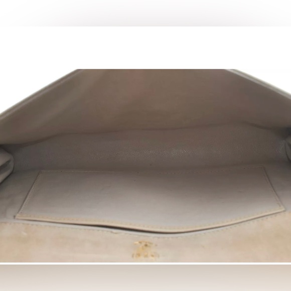 SOLD Authentic GUCCI Shoulder Cross Body Bag Purse Suede Leather Beige - Picture 9 of 12